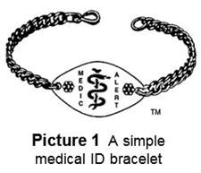 medical ID bracelet