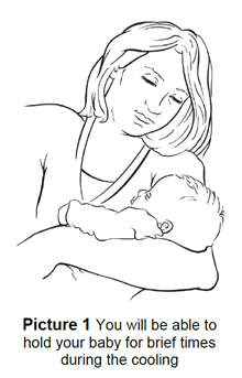 Mom holding infant baby
