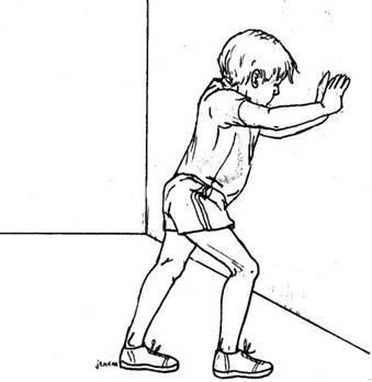Stretching Against Wall 1