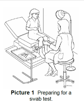 Preparing for a swab test
