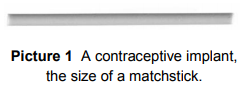 Contraceptive Implant