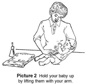 Hold your baby securely