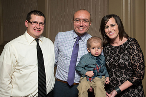 Dr. Mo with Tim, Jennifer, and their son Kaden