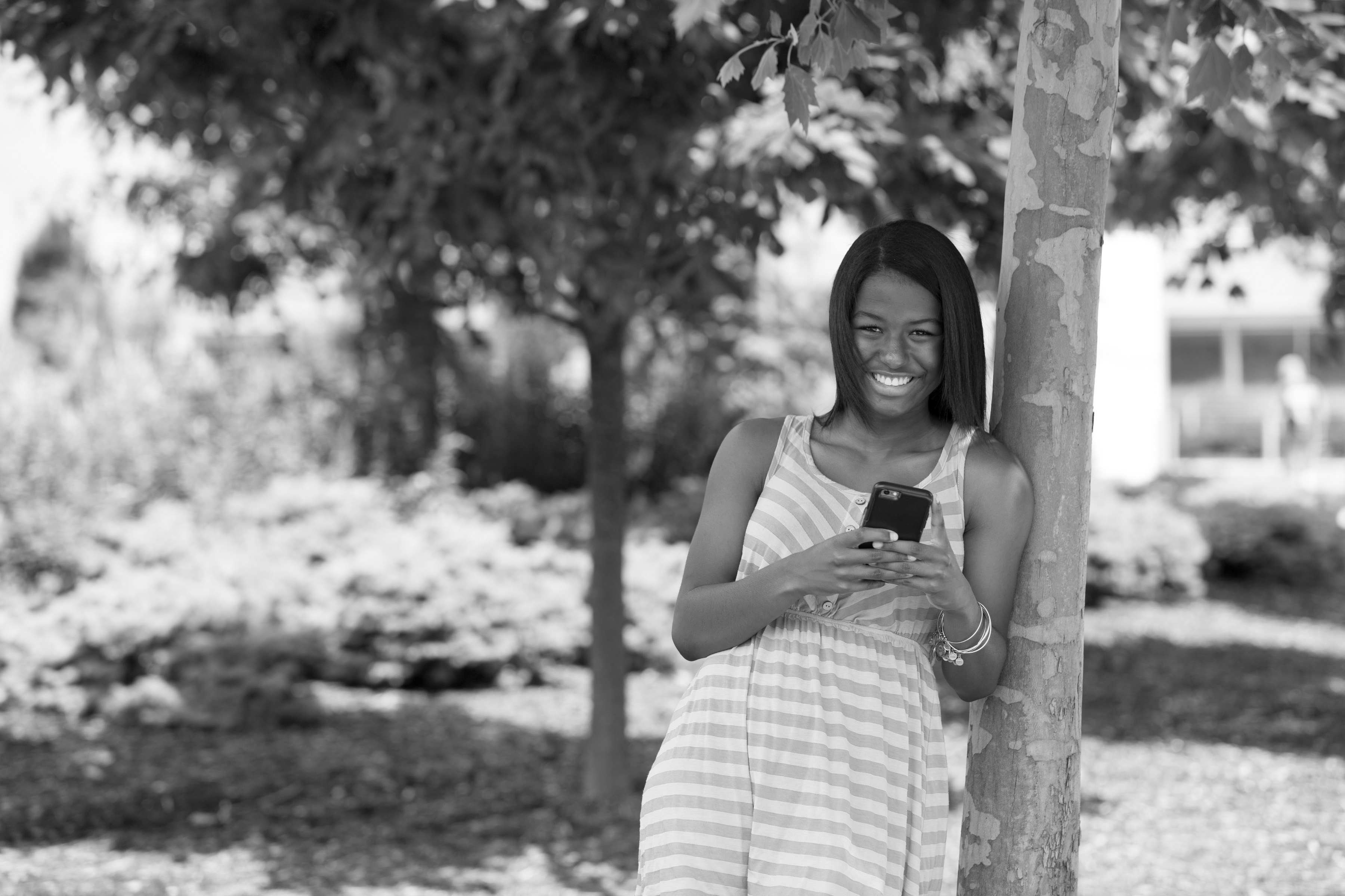 Teen Girl On Her Cell Phone